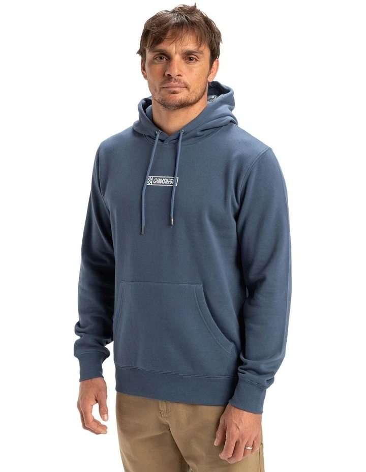 Graphic Mix Pullover Hoodie in Blue image 3