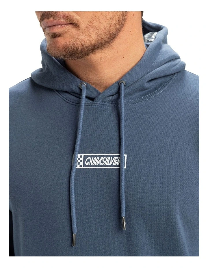 Graphic Mix Pullover Hoodie in Blue image 4