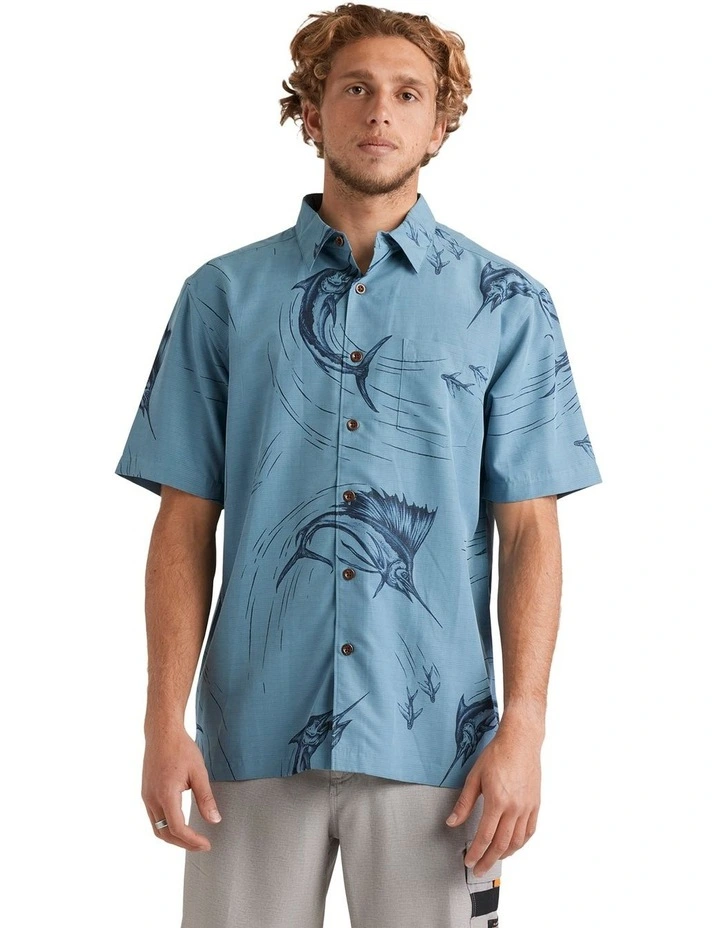 The Chase Short Sleeve Shirt Blue image 1