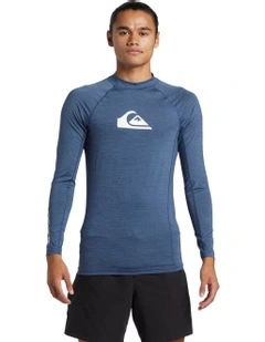 Everyday Long Sleeve Upf 50 Rash Vest in Blue
