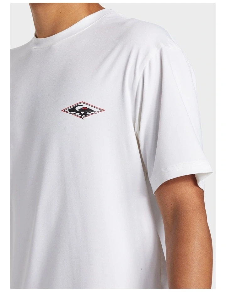 Everyday Surf Short Sleeve UPF 50 Surf T-shirt in White image 3