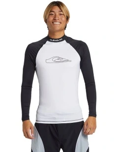 Mercury Long Sleeve Upf 50 Rash Vest White