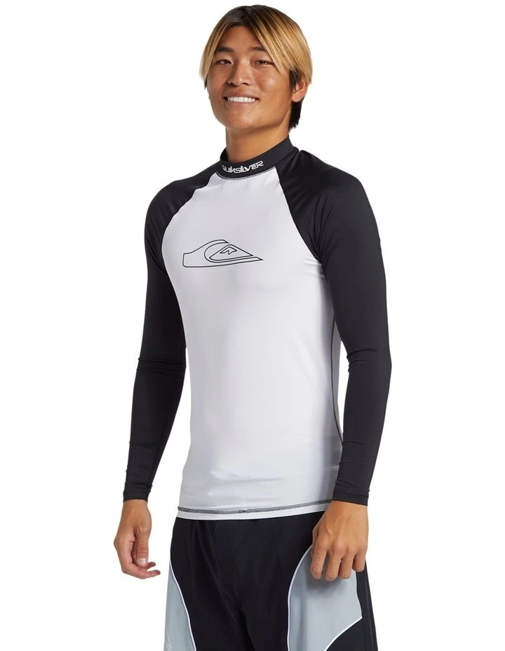 Mercury Long Sleeve Upf 50 Rash Vest White image 3