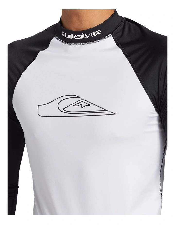 Mercury Long Sleeve Upf 50 Rash Vest White image 4
