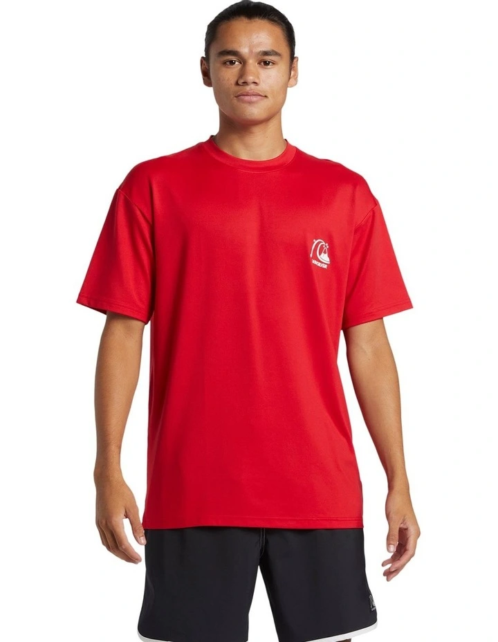 Dna Bubble Logo Short Sleeve Upf 50 Surf T-Shirt Red image 1