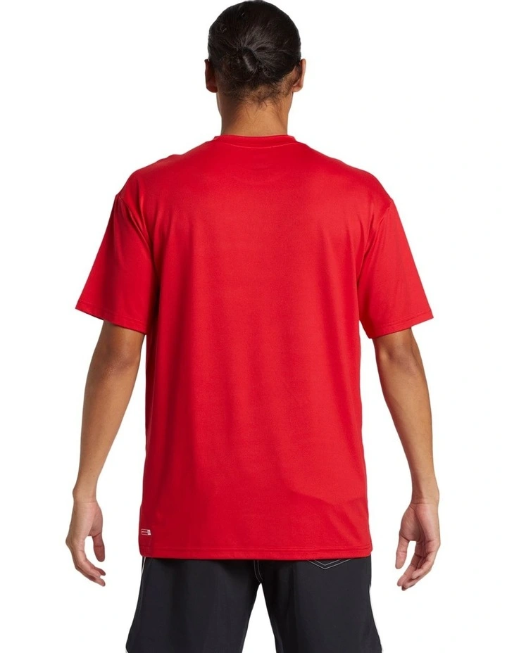 Dna Bubble Logo Short Sleeve Upf 50 Surf T-Shirt Red image 2