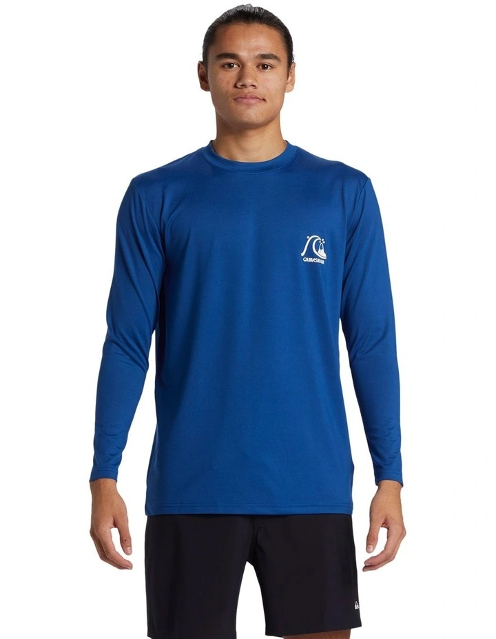Dna Bubble Logo Long Sleeve UPF 50 Rash Vest in Blue image 1