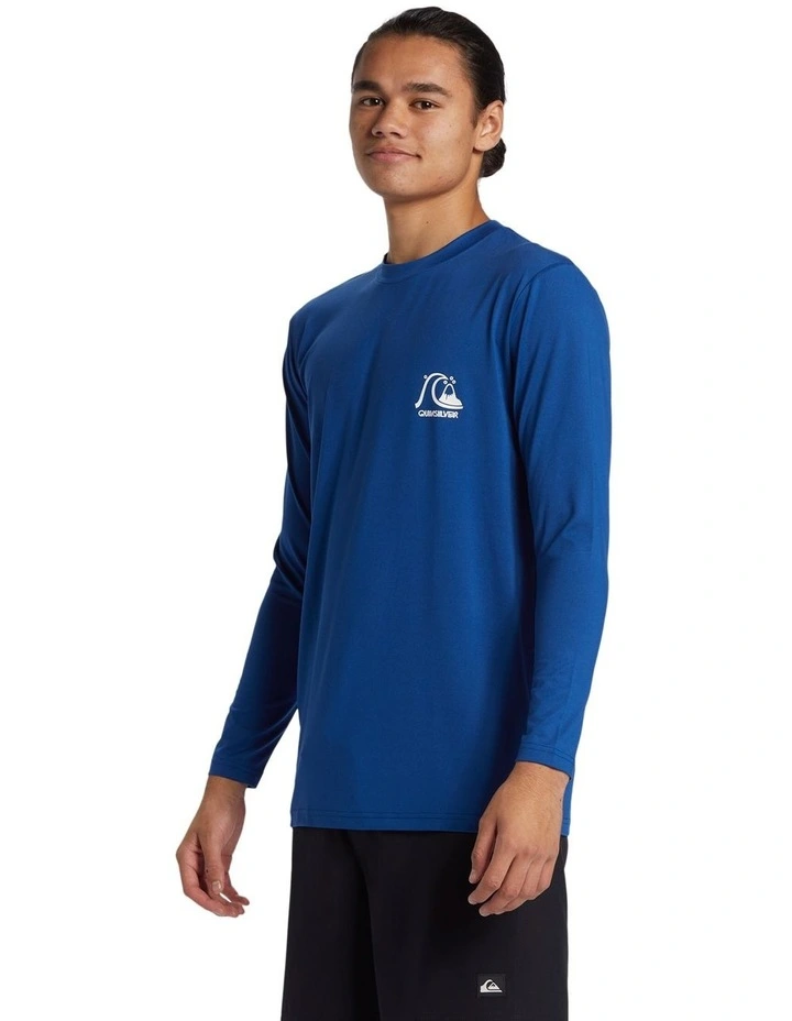 Dna Bubble Logo Long Sleeve UPF 50 Rash Vest in Blue image 3