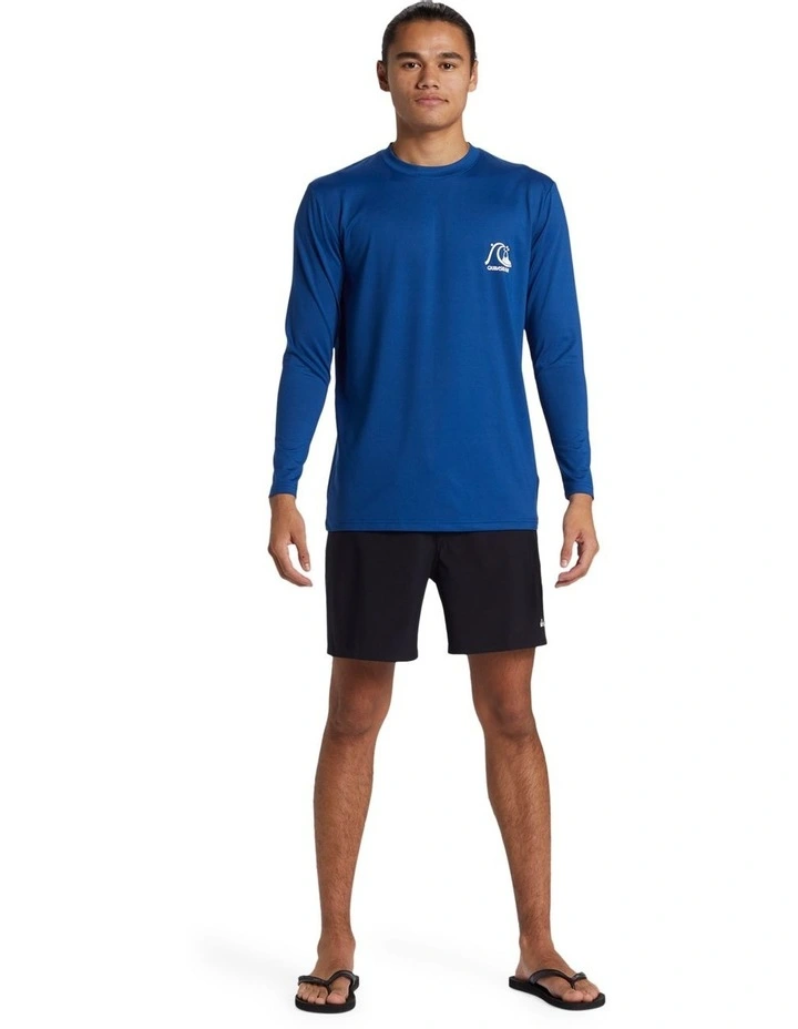 Dna Bubble Logo Long Sleeve UPF 50 Rash Vest in Blue image 5