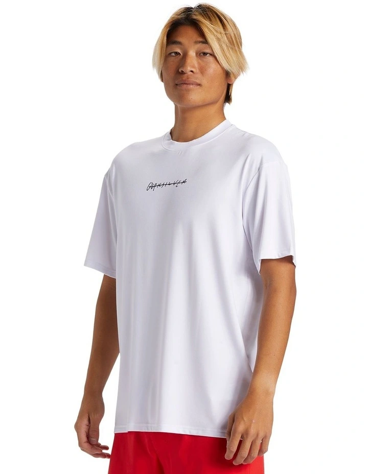 Dna Rushed Logo Short Sleeve UPF 50 Surf T-shirt in White image 3