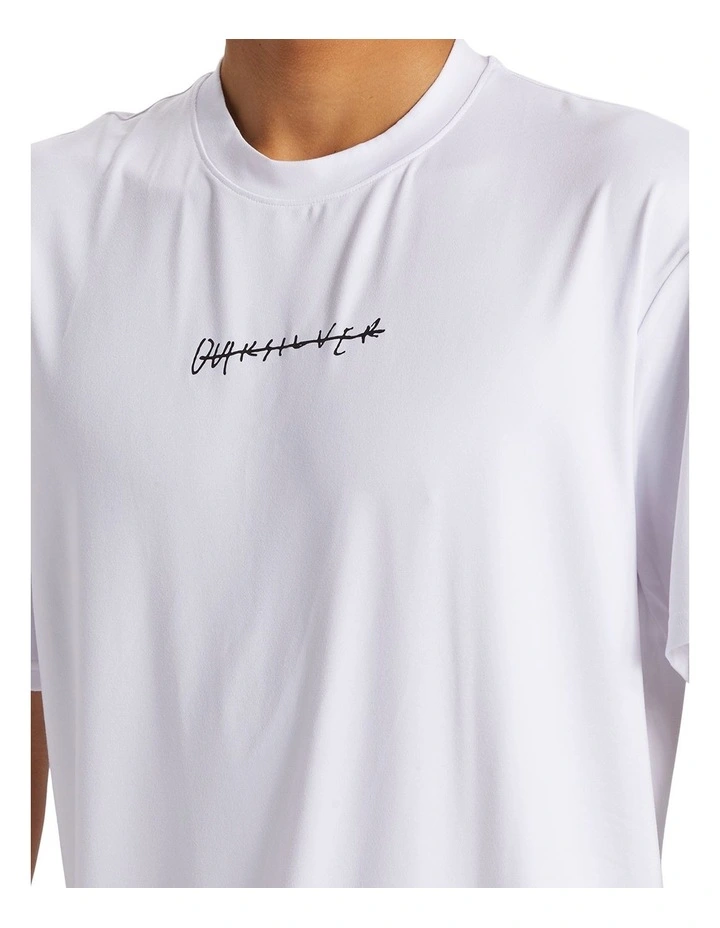 Dna Rushed Logo Short Sleeve UPF 50 Surf T-shirt in White image 4