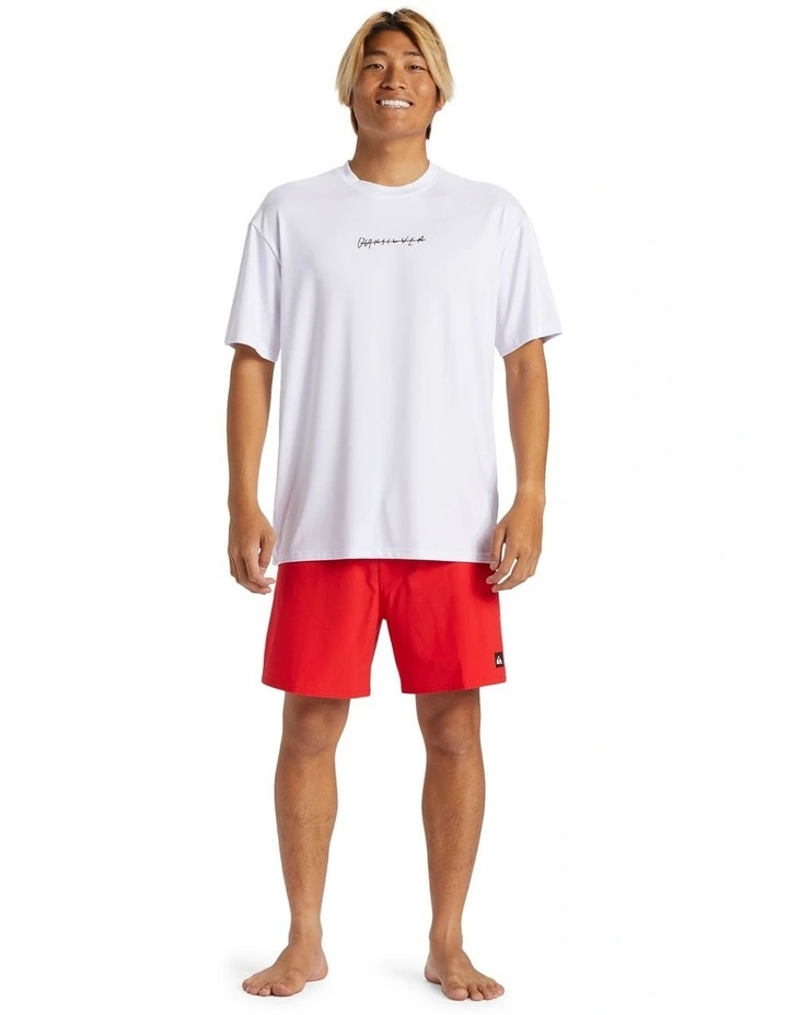 Dna Rushed Logo Short Sleeve UPF 50 Surf T-shirt in White image 5