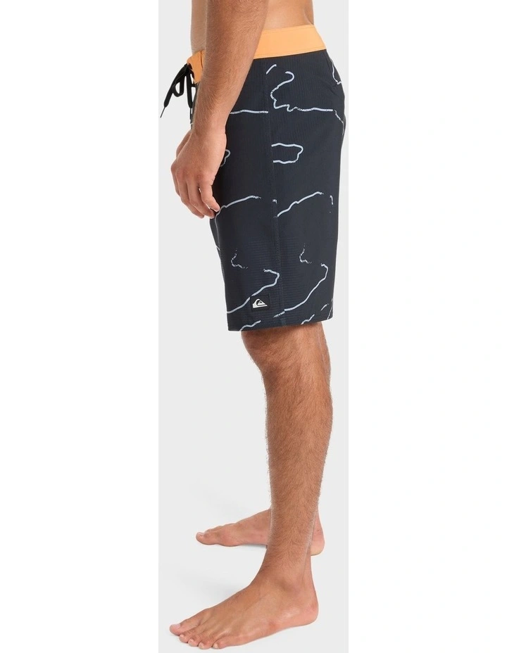 Highline Straight Leg 19 Board Shorts in Black image 3