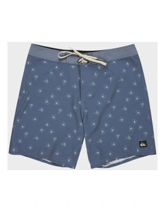 Surfsilk Straight Leg 18 Board Shorts in Blue