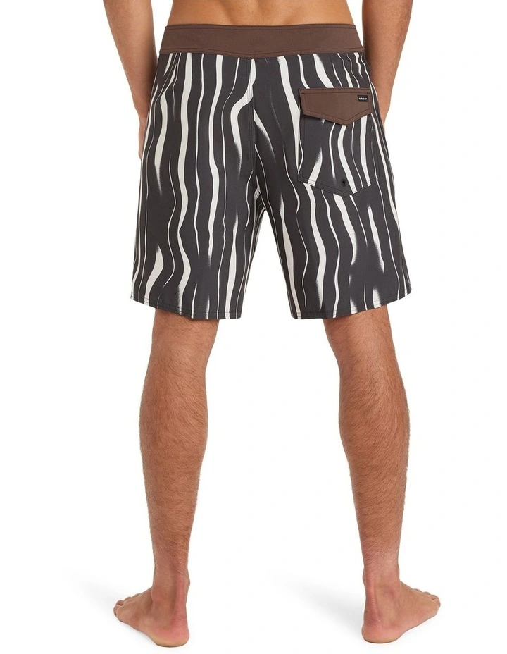 Surfsilk Straight Leg Board Shorts in Black image 2