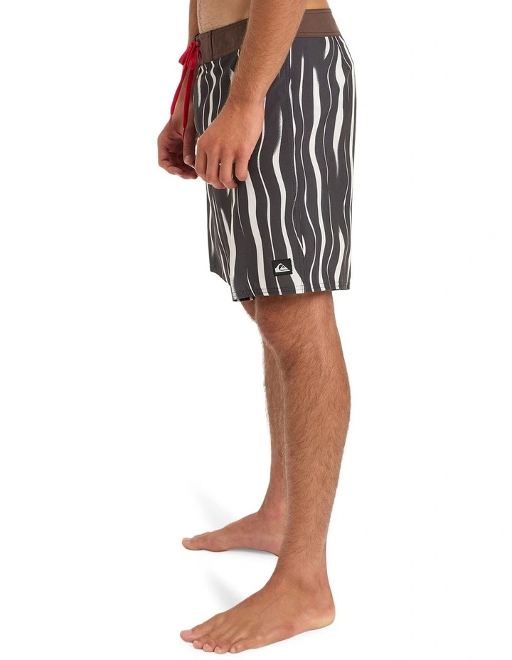 Surfsilk Straight Leg Board Shorts in Black image 3