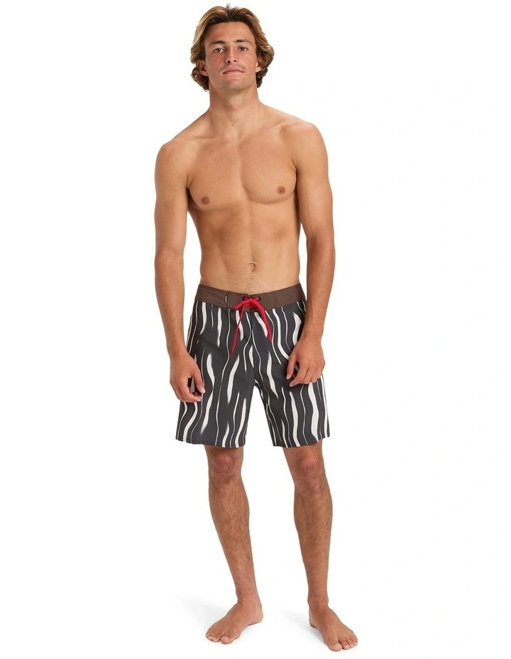 Surfsilk Straight Leg Board Shorts in Black image 5