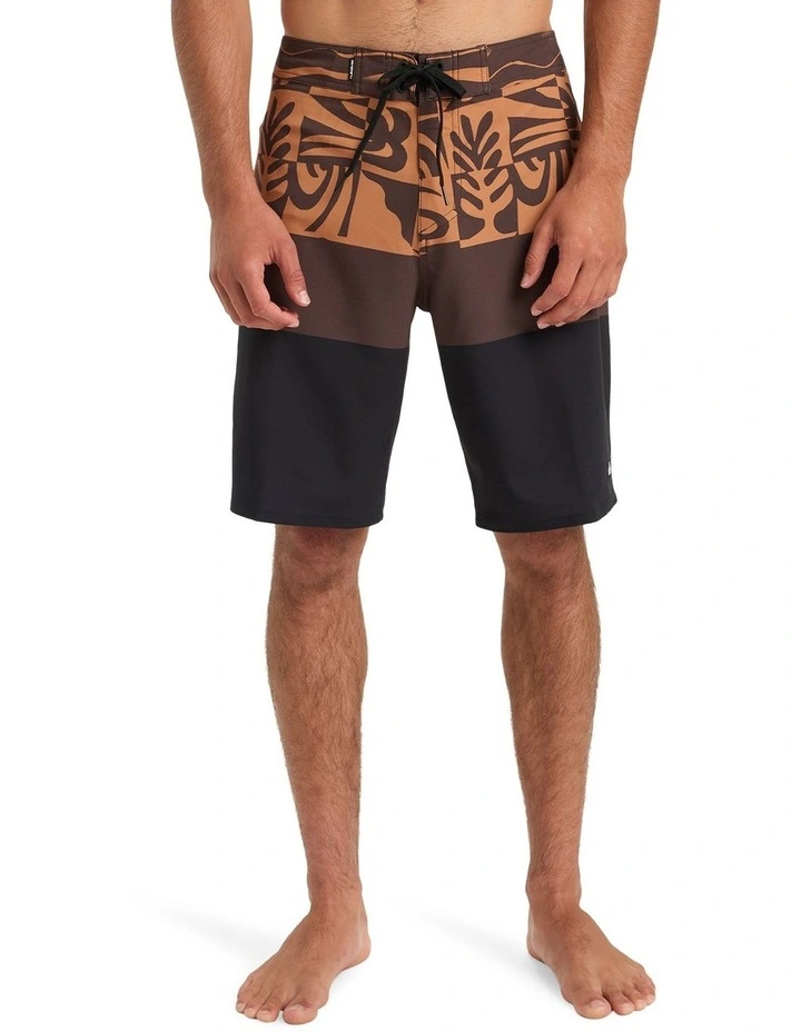 Surfsilk Straight Leg Board Shorts in Brown image 1