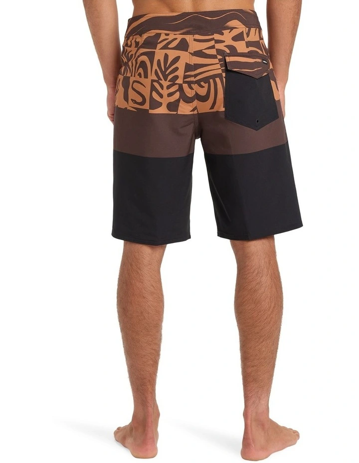 Surfsilk Straight Leg Board Shorts in Brown image 2