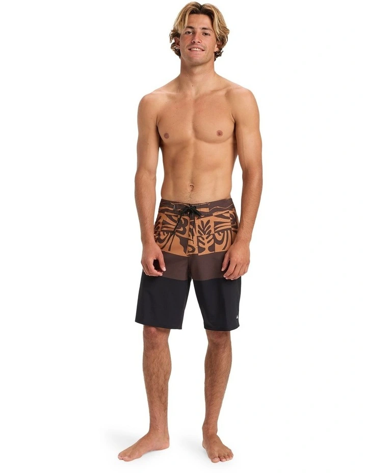 Surfsilk Straight Leg Board Shorts in Brown image 5