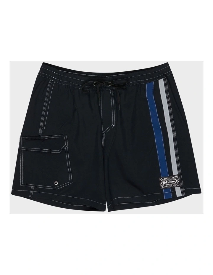 Interconnect Volley Board Shorts in Black image 1