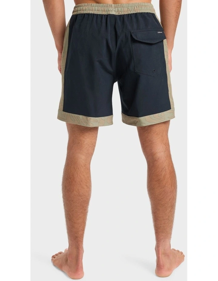Disconnect Volley Board Shorts in Black image 2