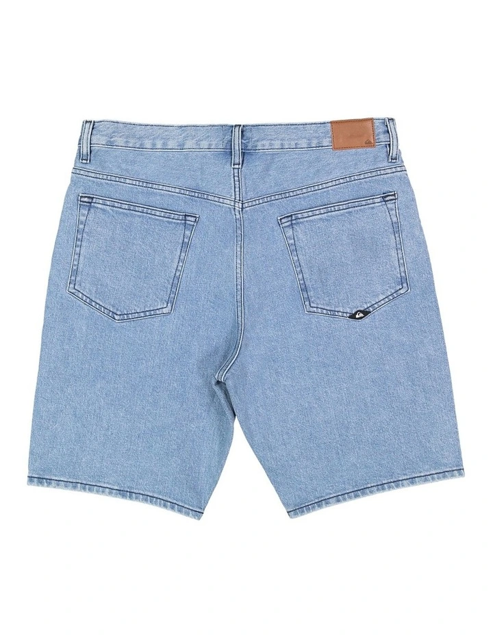 Aqua Cult Aged Denim Shorts in Blue image 2