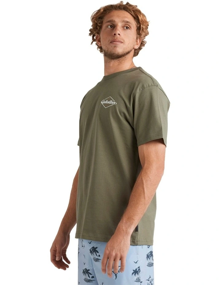 Harbour T-shirt in Olive image 3
