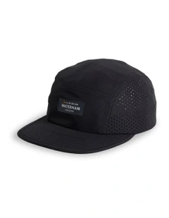 Waterman Cooley 5 Panel Cap in Black