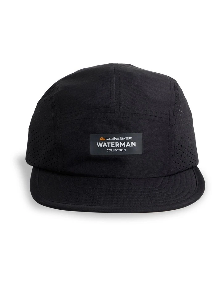 Waterman Cooley 5 Panel Cap in Black image 2