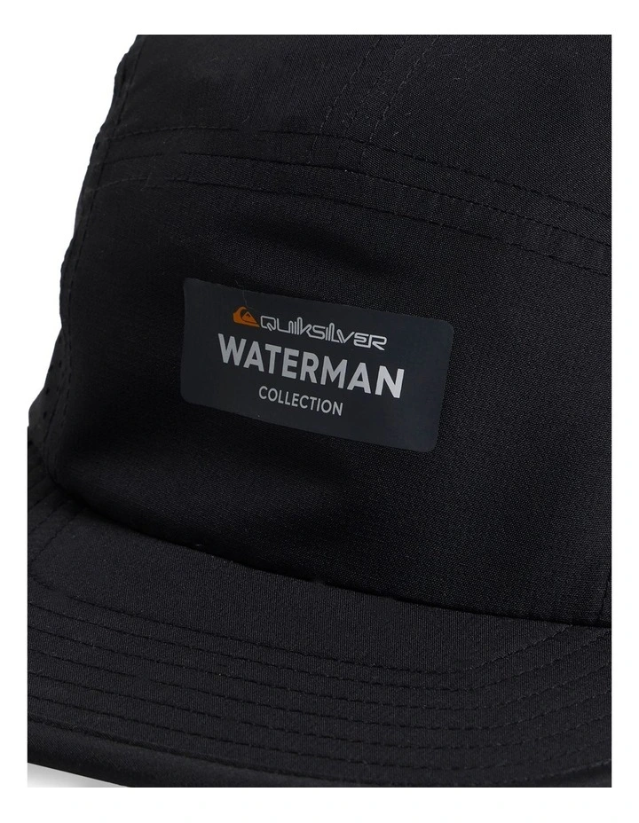 Waterman Cooley 5 Panel Cap in Black image 4