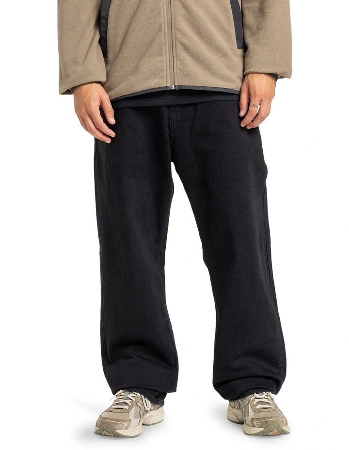 Baggy Denim Jeans in Black image 1