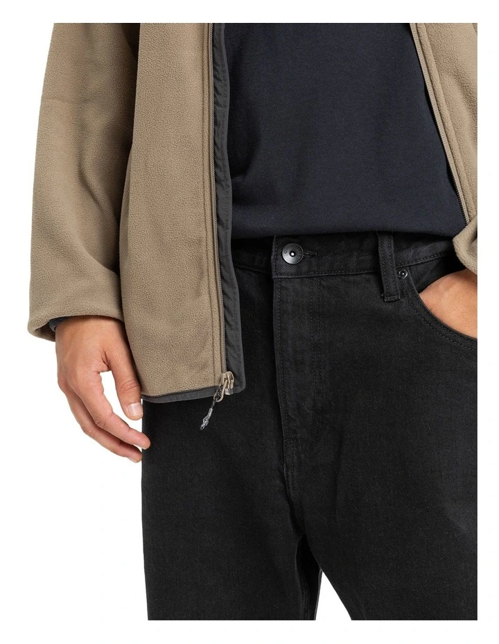 Baggy Denim Jeans in Black image 4
