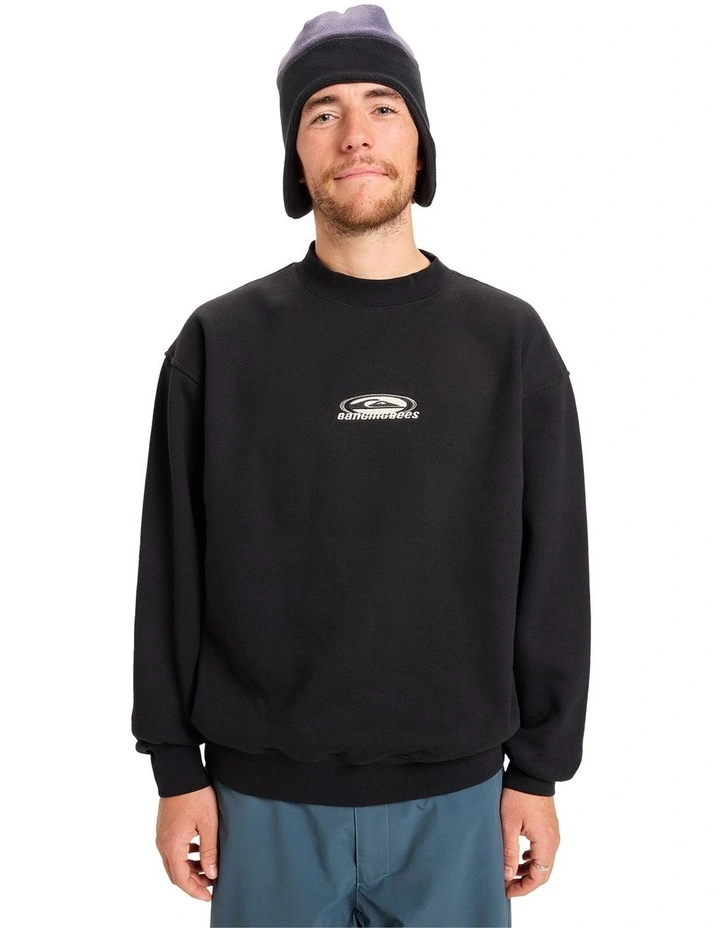 Banging Crew Neck Sweater in True Black image 1