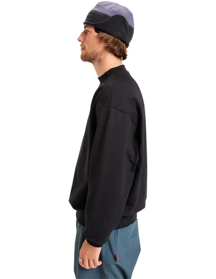 Banging Crew Neck Sweater in True Black image 3