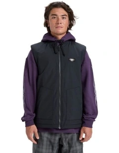 Wasted Gilet Insulated Jacket in Black