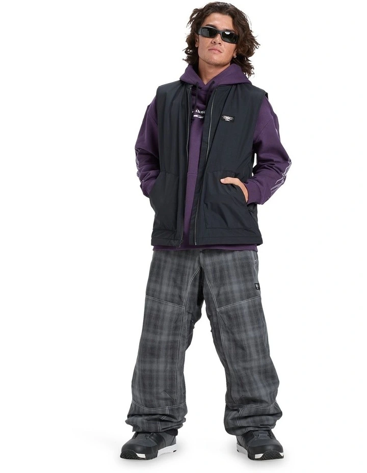 Wasted Gilet Insulated Jacket in Black image 7
