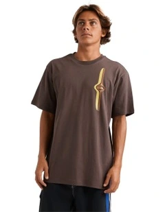 Stringer Band T-shirt in Brown