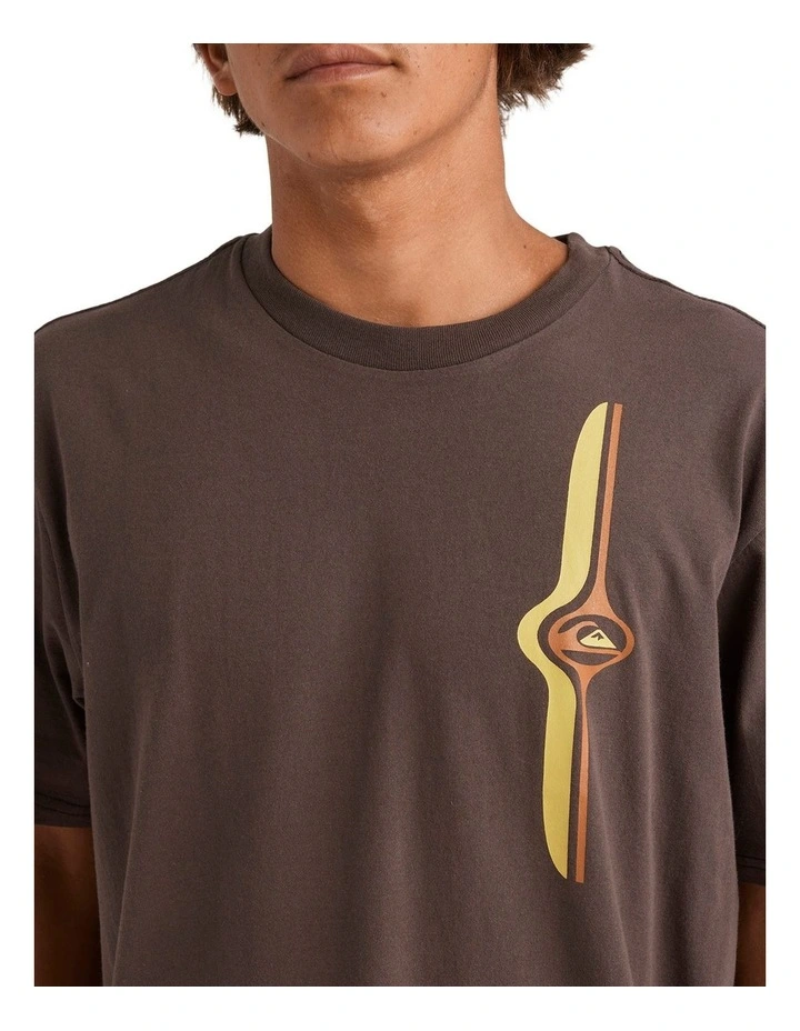 Stringer Band T-shirt in Brown image 4