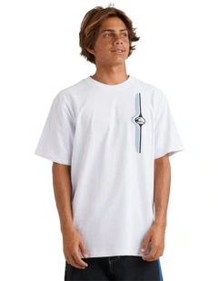 Stringer Band T-Shirt in White