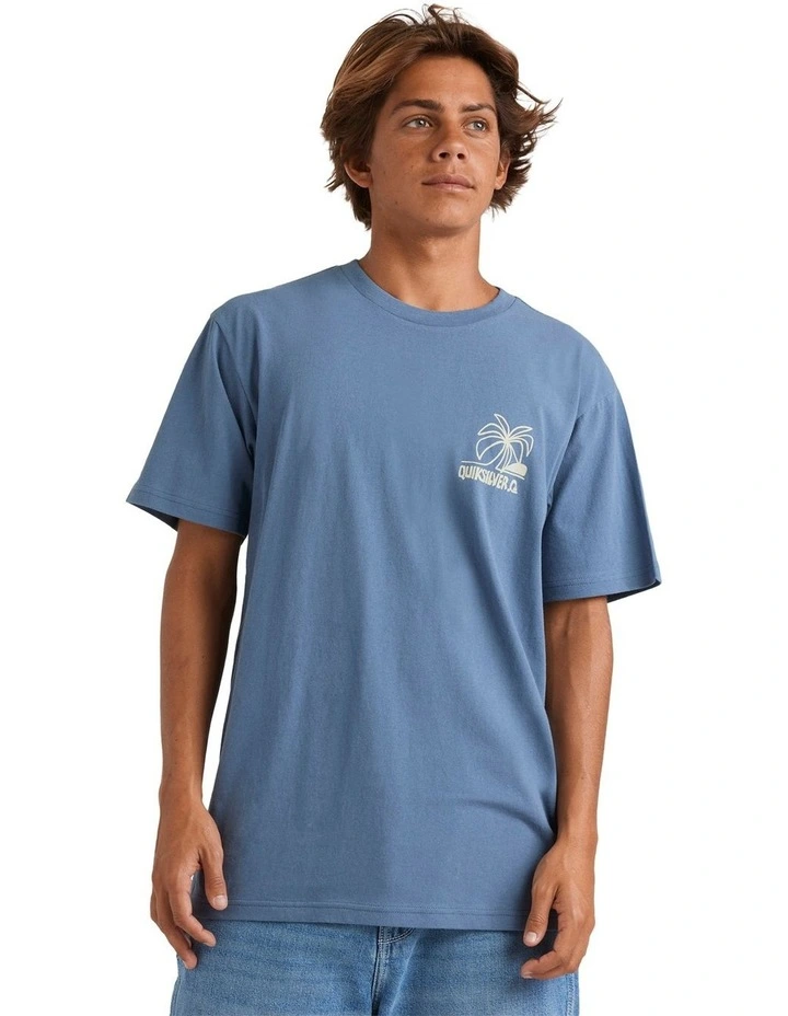 Lazy Palms T-Shirt in Blue image 1
