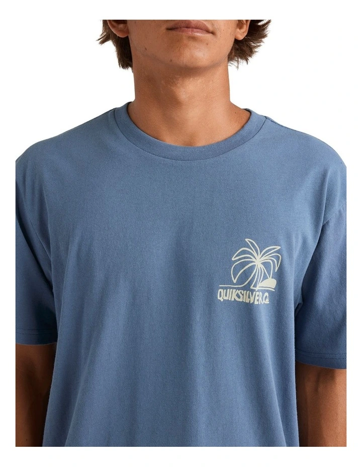Lazy Palms T-Shirt in Blue image 4