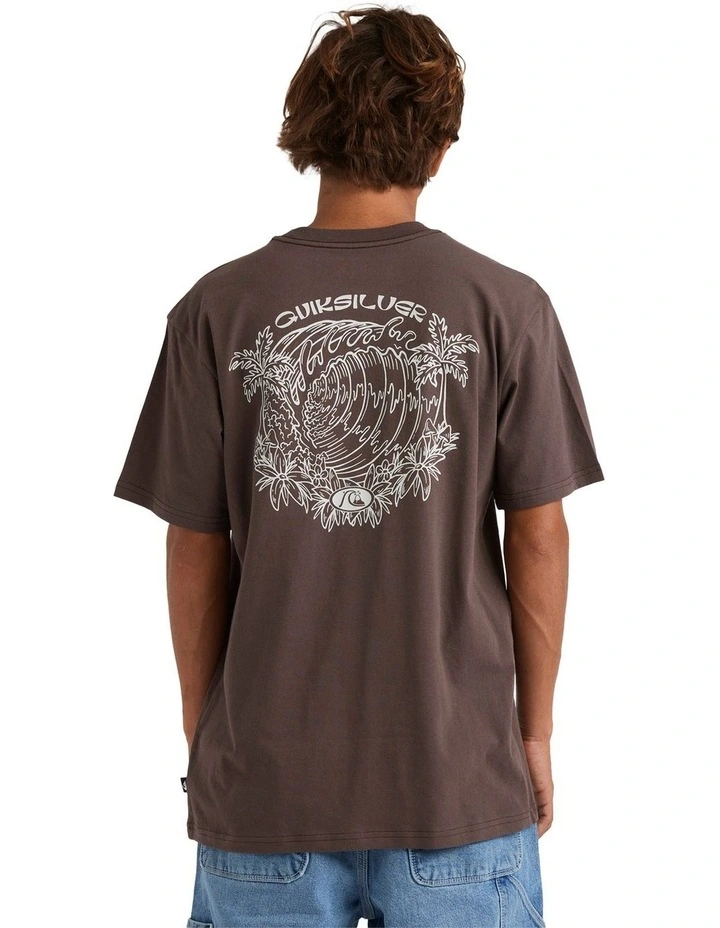 Inside Section T-Shirt in Brown image 2