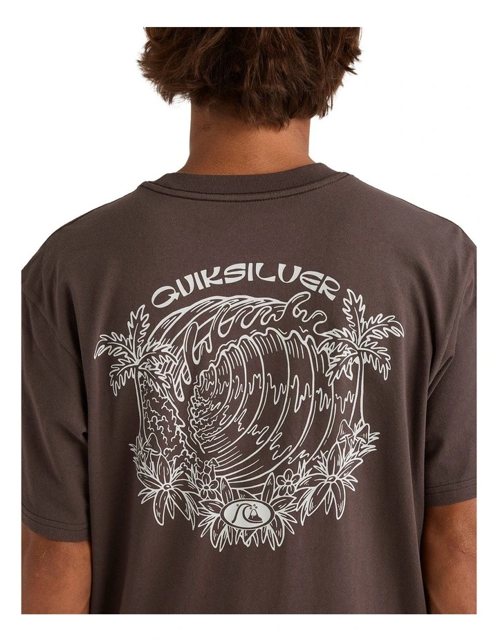 Inside Section T-Shirt in Brown image 4