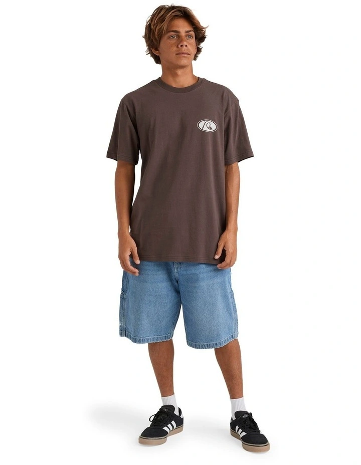 Inside Section T-Shirt in Brown image 5