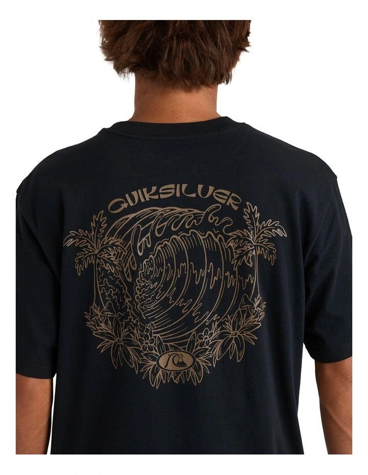 Inside Section T-Shirt in Black image 4