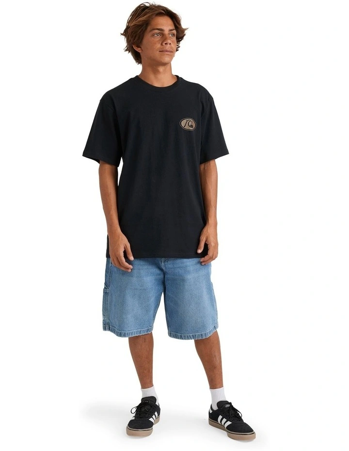 Inside Section T-Shirt in Black image 5