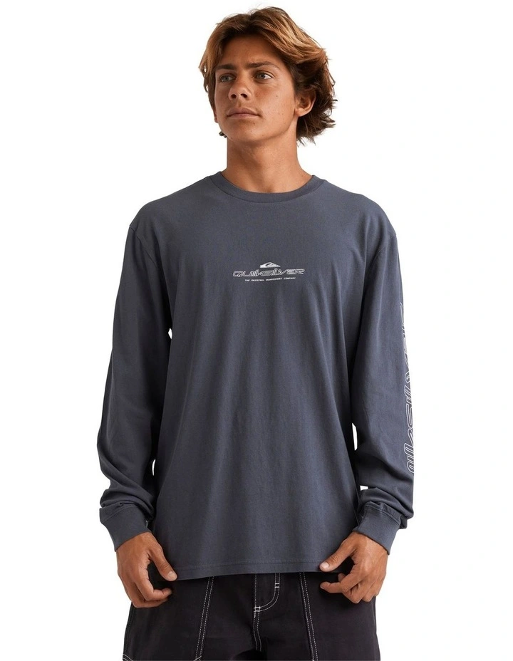 Shadow Line Long Sleeve T-Shirt in Blue image 1