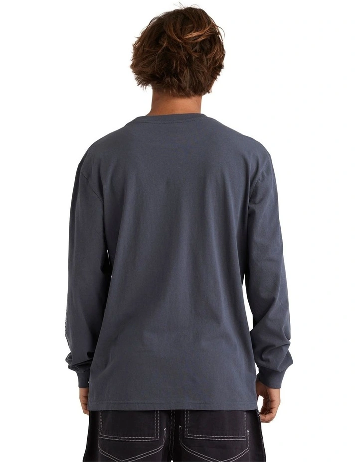 Shadow Line Long Sleeve T-Shirt in Blue image 2