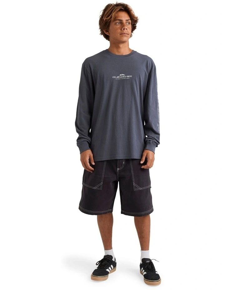 Shadow Line Long Sleeve T-Shirt in Blue image 5